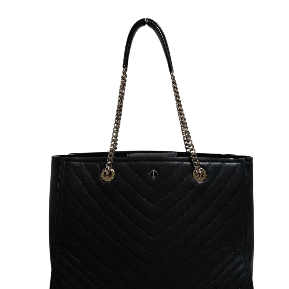 kate spade Amelia Black Quilted Tote Bag